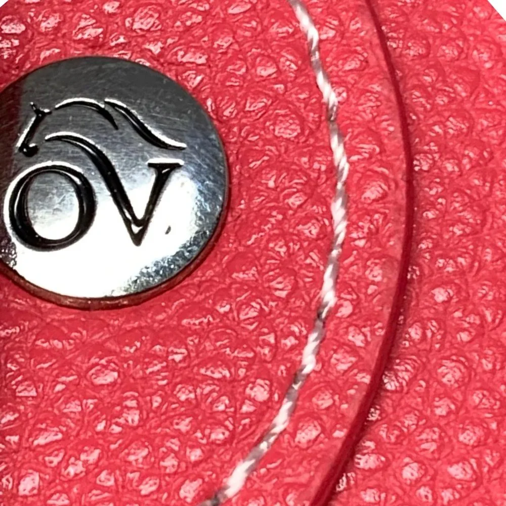 Ovation Riding Elite Curve Show Pink Textured Leather Wide Belt‎